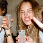 Lindsay Lohan drunk
