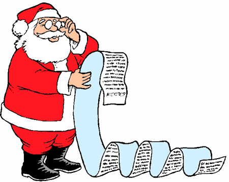 Santa Reading