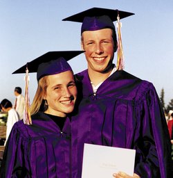 Graduating couple