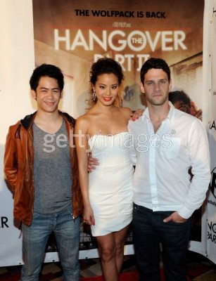 Mason Lee, Jamie Chung, and Justin Bartha 