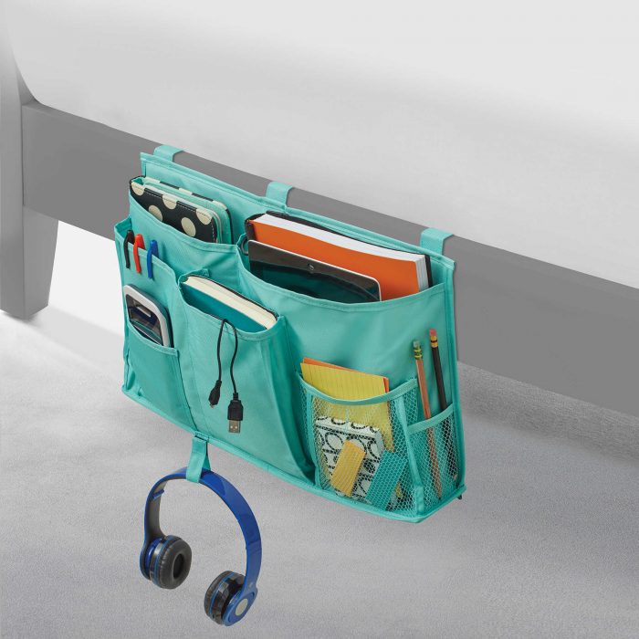 Studio 3B Bedside Storage Caddy in Aqua